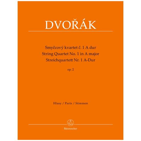 Dvorak Antonin String Quartet No In A Major Op By Barenreiter