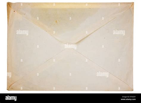 Old Envelope Isolated On A White Background Stock Photo Alamy