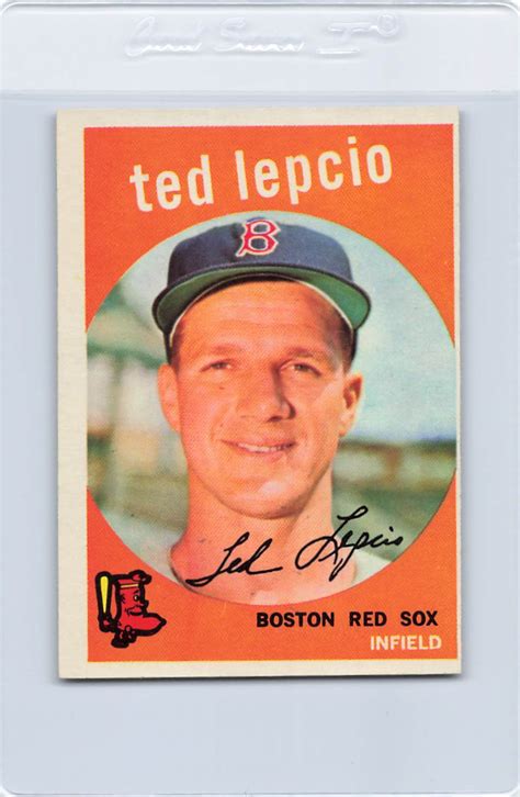 1959 Topps 348 Ted Lepcio Red Sox EX DA B8877 EBay