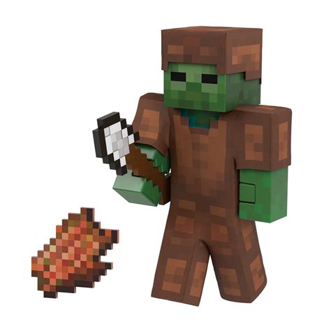 Walmart Minecraft Diamond Zombie Figure, 5.5-in Scale with 4 ...