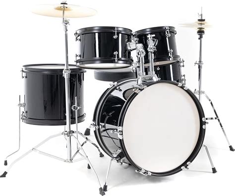 Gopnaty Bateria Musical Set Bateria Acustica Musical Negra Bateria