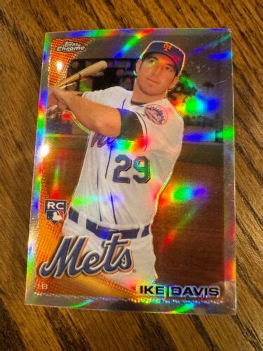 2010 Topps Chrome Orange Refractor Ike Davis 184 Rookie Rc Ebay