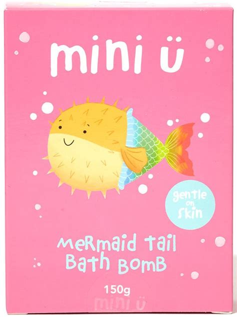 Mini U Bath Mermaid Tail šnypštieji vonios burbulai notino lt