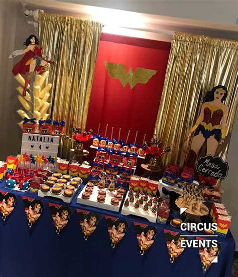 Wonder Woman Birthday Party Ideas Photo 1 Of 23 Catch My Party