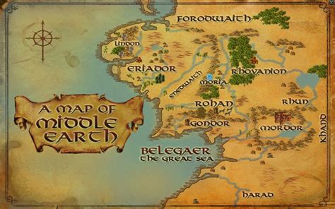 Middle-earth :: Maps :: Lord of the Rings Online :: ZAM