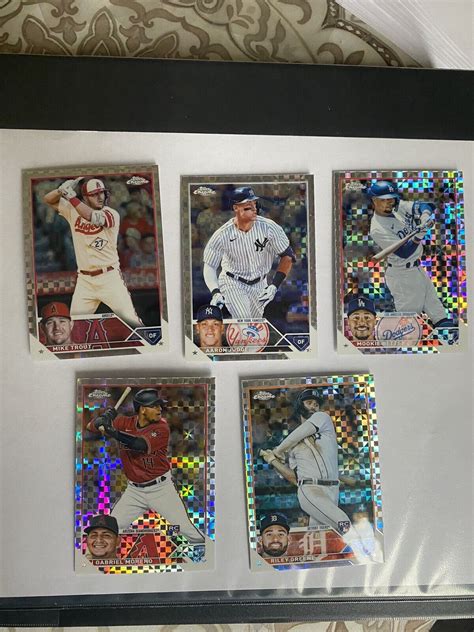 Topps Chrome X Fractor Lot Of Judge Trout Betts Moreno Rc