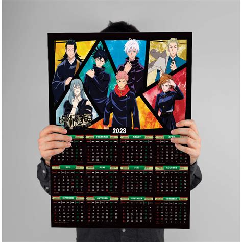 Jual Kalender Anime Jujutsu Kaisen M Full Bulan Shopee