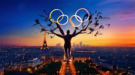 Jogos Olímpicos De Paris 2024 Imagem Premium Gerada Com Ia