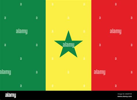 High Detailed Flag Of Senegal National Senegal Flag Africa D