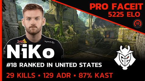 CSGO POV G2 NiKo 29 11 Ancient FACEIT 5V5 RANKED LVL 10 May 27