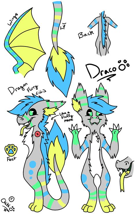 Draco Fursona Reference Sheet By Chibifuzzyfox On Deviantart