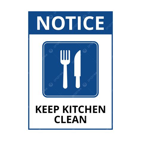 Keep Kitchen Clean Signs