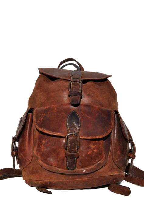 goodbye heart vintage: Vintage Leather Backpack