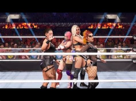 WWE 2K23 TEAM RHEA RIPLEY VS TEAM RONDA ROUSEY IN 8 WOMEN TAG TEAM