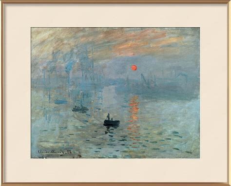 Impression soleil levant 1872 CLAUDE MONET Impression d Art Encadrée