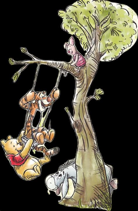 Digitally printed photomural Winnie the Pooh in the Wood การตน