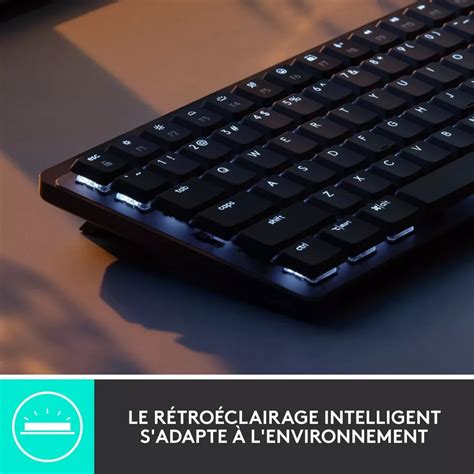 Logitech Clavier Sans Fil MX Mechanical Mini Tactile Quiet AZERTY