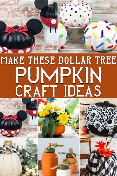 Dollar Tree Pumpkin Crafts