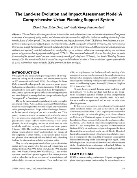 Pdf The Land Use Evolution And Impact Assessment Model A Comprehensive Urban Planning Support