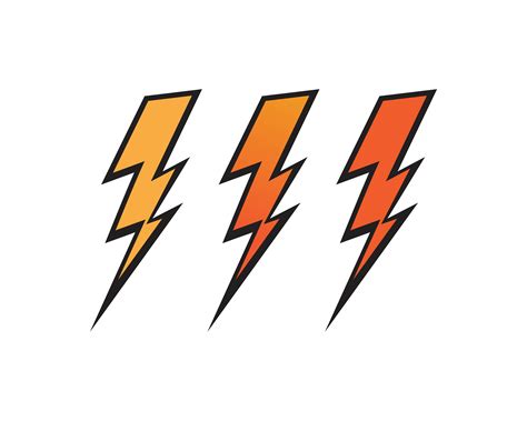 Lightning bolt flash thunderbolt icons vector 579774 Vector Art at Vecteezy