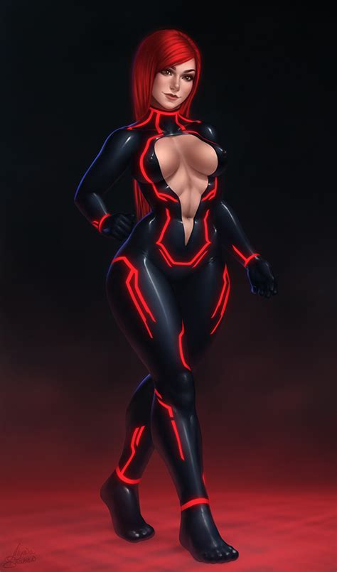 Red Stripes And Latex By Alyonkashaban Hentai Foundry