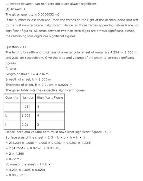 Ncert Solutions For Class 11 Physics Chapter 2 Units And Measurements