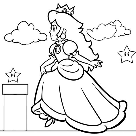 Princess Rosalina Super Mario Coloring Page - Mitraland