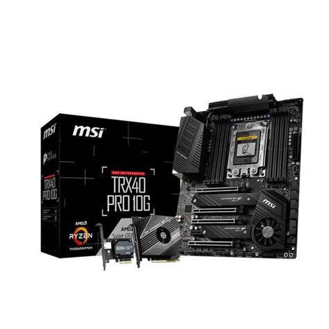 MSI TRX40 PRO 10G Socket STRX4 AMD TRX40 DDR4 3 Way CrossFire 3