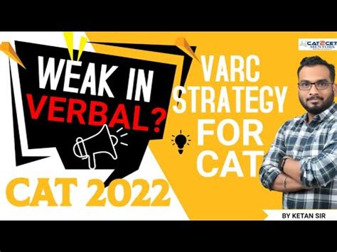 Cat Weak In Verbal Varc Strategy For Cat How To Prepare For