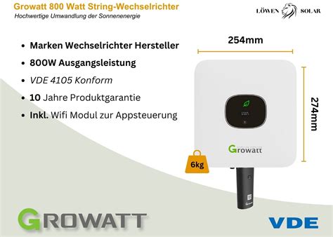 Balkonkraftwerk 800 Watt Growatt 800 MIC TL X Ihr Partner für