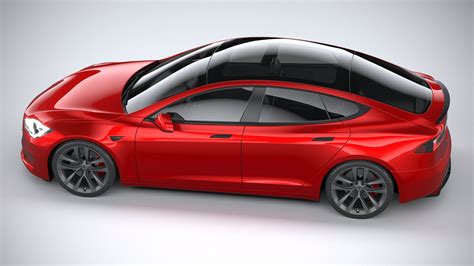 Tesla Model S 2021 3d Model 129 3ds C4d Lwo Fbx Ma Max Obj Free3d