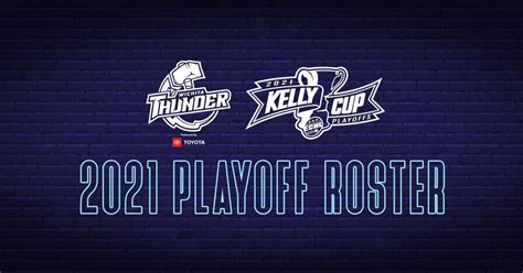 Thunder Announces Playoff Roster | Wichita Thunder