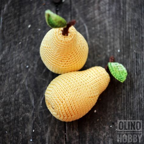 Pear Crochet Pattern Pdf Crochet Pear Pattern Amigurumi Pear Etsy