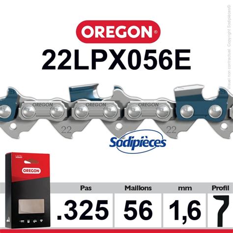 Chaîne 22LPX056E OREGON Super 20 325 1 6mm 56 maillons