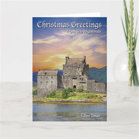 Scottish Highlands Christmas Card Zazzle