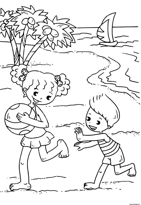 Dessin A Imprimer Fille Et Garcon Coloriage En Ligne Pour Enfant