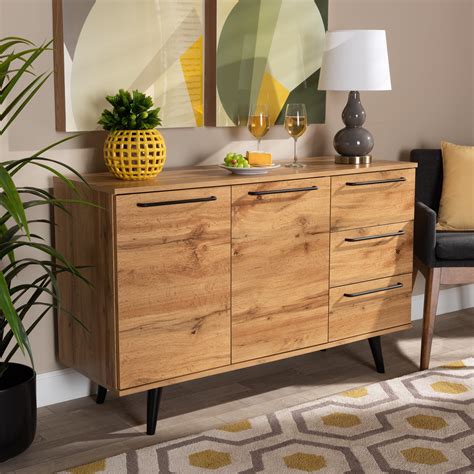 Baxton Studio Radley Modern and Contemporary Transitional Oak Brown ...