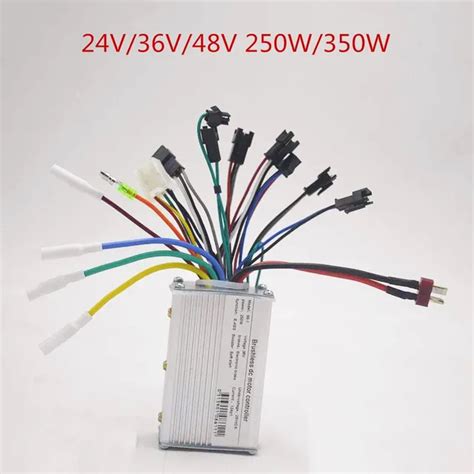 24v 36v 48v 250w 350w Brushless Controller For Electric Bike Scooter Speed Bldc Motor With Hall