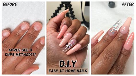 Diy At Home Easy Perfect Gel Nails For Beginners Après Dupe Method Youtube