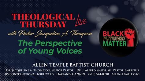 Theological Thursday W Pastor Jacqueline Thompson Black History Month