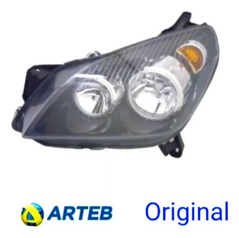 Farol Dianteiro Arteb L E Mascara Negra Vectra Gt Gtx Elite