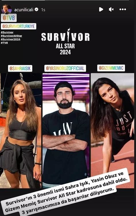 Acun Ilıcalı Survivor All Star da Yarışacak Yeni İsmi Açıkladı