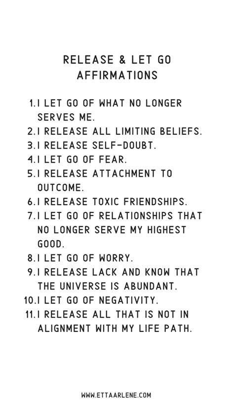 Release And Let Go