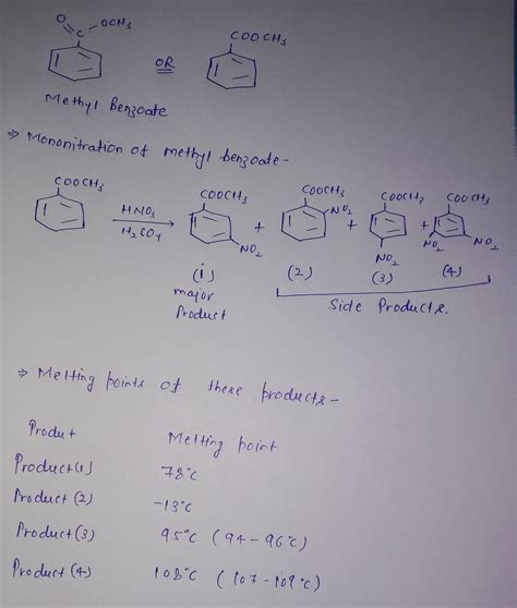 [solved] Draw All Possible Products Including Melting Points Of The