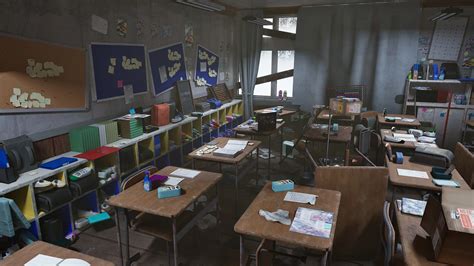 Abandoned classroom - FlippedNormals