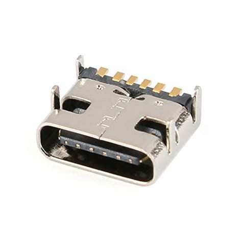 10pcslot 6 Pin Smt Socket Connector Micro Usb Type C 31