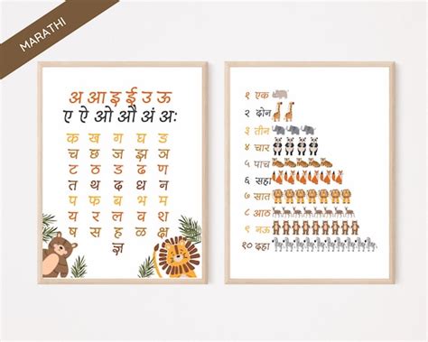 Marathi Alphabet Chart