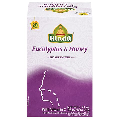 Hindu Tea, Eucalyptus & Honey, Tea Bags 10 ea | Shop | Foodtown