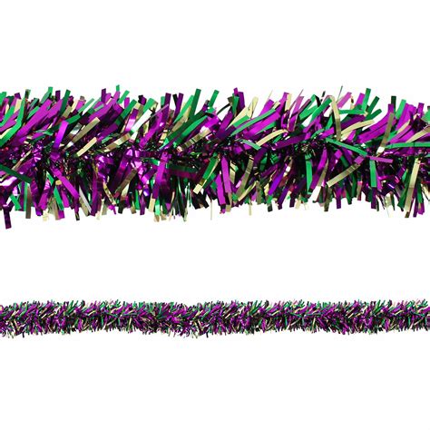 Mardi Gras Garland - 6" x 9'