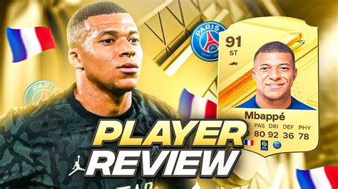 91 MBAPPE PLAYER REVIEW EAFC 24 ULTIMATE TEAM YouTube